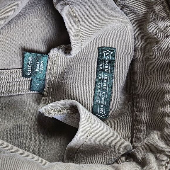LAUREN JEANS CO. RALPH LAUREN‎ Jacket Womens Large DENIM LIGHT GREEN Western - Picture 2 of 10
